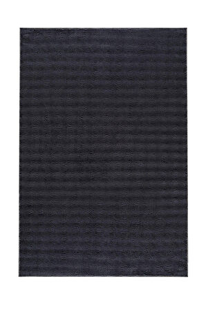 MEC Home Düz Gri Peluş Halı - Kaymaz Tabanlı, Yumuşak Dokulu, Makinede Yıkanabilir, Salon & Yatak Odası İçin - 11 Farklı Ölçü Seçeneği 