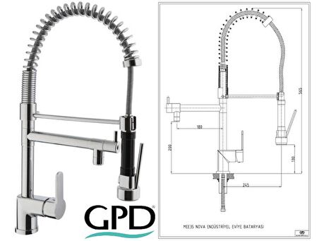 GPD Endüstriyel Eviye Bataryası Nova MEE35