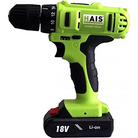 Hais CD-LBT-16A 18 Volt Yeşil Çift Akülü Matkap