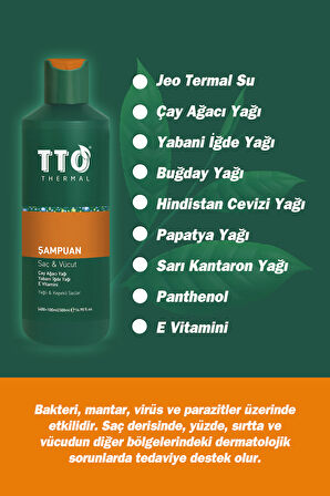 TTO SAÇ VE VÜCUT ŞAMPUANI 500 ML YEŞİL