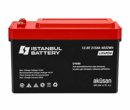 Megacell / Istanbul Battery- 12.8 V 315 Ah Lityum Demir FOSFAT(LIFEP04)-PRİZMATİK Hücreli