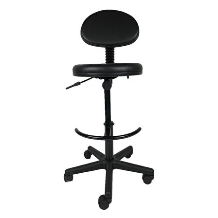 GOLDSİT MEGA YARIM ÇEMBERLİ SIRTLI TABURE 210 P (Siyah Deri)