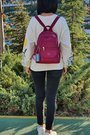 NEMO BAGS Unisex Bordo Sırt Çantası 12'' İnç Günlük Kullanım Klinkır Suya Dayanıklı Sırt Çantası/ Tablet Bölmeli/ Spor Çantası Kılinkır 30x25x13cm
