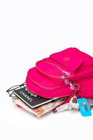 NEMO BAGS Unisex Fuşya Sırt Çantası 12'' İnç Günlük Kullanım Klinkır Suya Dayanıklı Sırt Çantası/ Tablet Bölmeli/ Spor Çantası Kılinkır 30x25x13cm