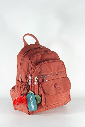 NEMO BAGS Unisex Kiremit Sırt Çantası 12'' İnç Günlük Kullanım Klinkır Suya Dayanıklı Sırt Çantası/ Tablet Bölmeli/ Spor Çantası Kılinkır 30x25x13cm