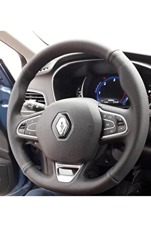 RENAULT MEGANE 4 Uyumlu ARACA ÖZEL DİREKSİYON KILIFI (SPOR MODEL)