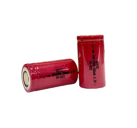 18350 3.7V 850 Mah Li-Ion Şarjlı Pil - 1C