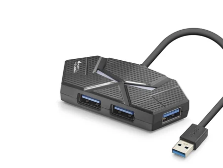 Usb 3.0 Hub Rgb 4 Port 5 Gbps 1.2 M HDX7050