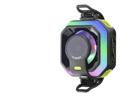 Manyetik Telefon Soğutucu Fan Rgb Isı Göstergeli Siyah JS86