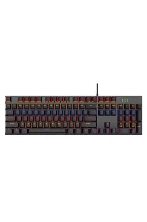 G61 Mini RGB 61 Tuşlu Ergonomik Mekanik Mini Kablolu Oyuncu Klavyesi %60 USB Arabirimli Blue Switch