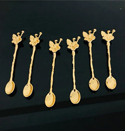 JAPON GOLD ÇAY KAŞIĞI 6LI MELHOME