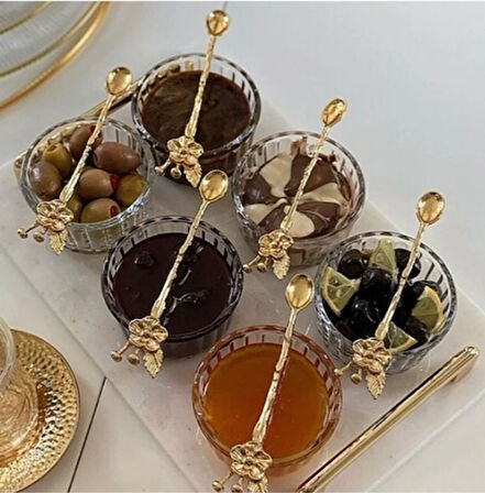 JAPON GOLD ÇAY KAŞIĞI 6LI MELHOME