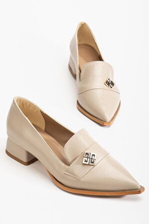 Suins Premium Melinka Model Kadın Orta Topuklu Siyah Kahve Bordo Ayakkabı