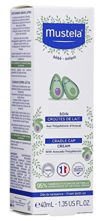 Mustela Cradle Cap Cream Saç Pullanmalarına Karşı Bakım Kremi 40 ml