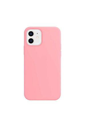 iphone 11 Uyumlu Premium Lansman Liquid Silikon Kılıf İçi Kadife-Pembe