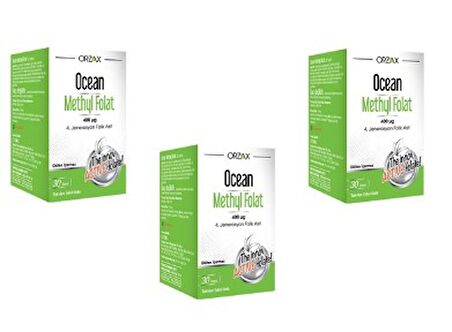 Ocean Methyl Folat 30 Tablet 3 Adet