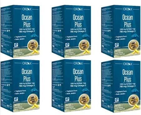 Ocean Plus 1200 Mg 50 Kapsül 6 Adet