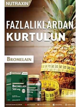 Nutraxin Bromelain 60 Kapsül 2 Adet