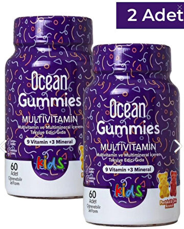 Ocean Gummies Multivitamin 60 Çiğnenebilir Jel Form 2 Adet