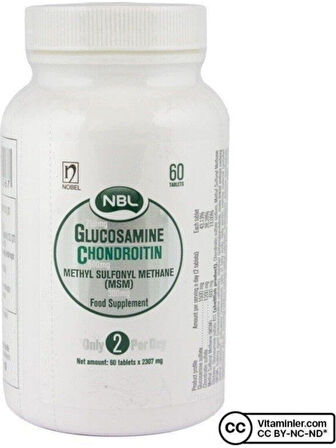 NBL Glukozamin Kondroitin Msm 60 Tablet 2 Adet