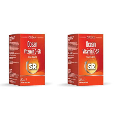 Ocean Vitamin C Sr 500 Mg 30 Tablet 2\'li Paket