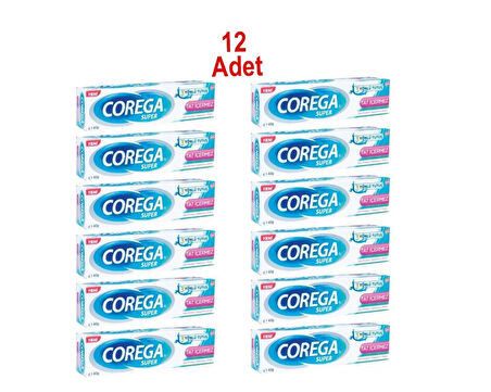 Corega Tat İçermez Yapıştırıcı Krem 12 x 40 G
