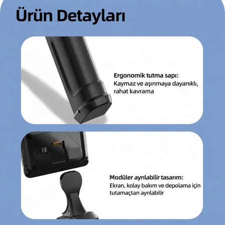 KMT-EKJOYSTICK 1,5 Metre PTZ Endoskop Kamera 360 Derece Dönebilen