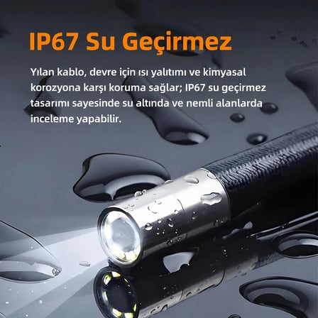 KMT-EKJOYSTICK 1,5 Metre PTZ Endoskop Kamera 360 Derece Dönebilen