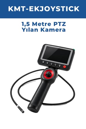 KMT-EKJOYSTICK 1,5 Metre PTZ Endoskop Kamera 360 Derece Dönebilen