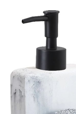 Kavren Polyresin Hazneli Sıvı Sabunluk – Sünger Bölmeli Mutfak Deterjanlık 500 ml (Sünger Hediyeli)
