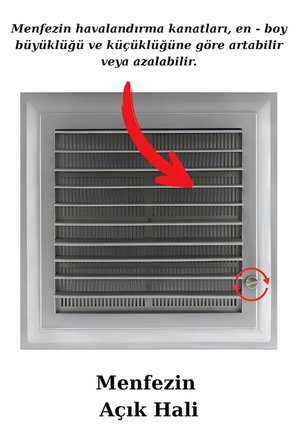 Havalandırma Menfezi Banyo Wc Tuvalet Menfez Plastik Panjur Beyaz 50x60 cm