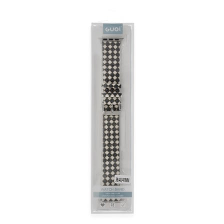 Watch 42mm Karo Motif Kordon - Siyah