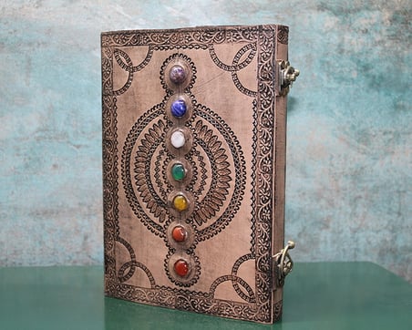Taşlı Deri Defter Ksk3155