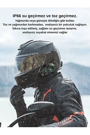 D-x m Mesafeli  Kanallı İntercom Bluetooth Motosiklet Kask Kulaklığı İntercom Kulaklık