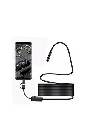 Endoskop Yılan Video Kamera Led’li  Metre  Mm Sert Kablo Yüksek Kaliteli Stereo
