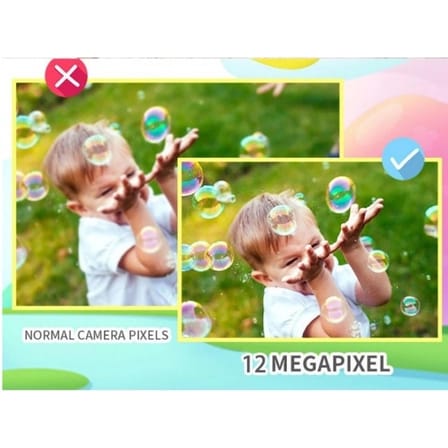 X Dijital Çocuk Fotoğraf Makinesi Selfie Kamera . İnç Dijital Çocuk Kamerası p (mavi)