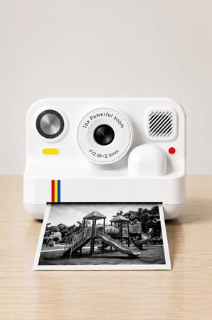 Çocuk Anında Baskılı Fotoğraf Makinesi 16Mp Dijital Kamera 1080P Video Wifi Telefon Destekli