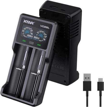Xtar Vc2Sl İkili Li-Ion / Nı-Cd / Nı-Mh Pil Şarj Cihazı