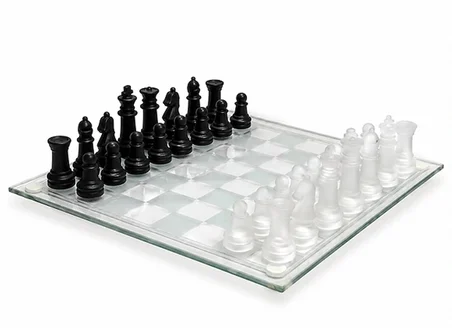 Cam Satranç Oyun Seti Alk5354