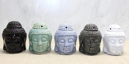Seramik Buda Büstü Buhurdanlık Alk4446