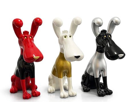 Polyester Sevimli Köpek Figürü Alk4557
