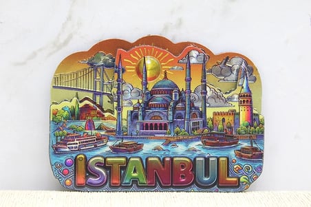 İstanbul Temalı Silikon Buzdolapı Süsü Magnet Alk5376
