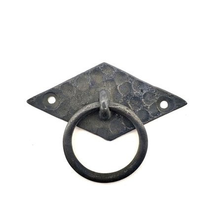 Antika Tarz Dekoratif Pirinç Yan Baklava Kapı Kulbu - 41X82 Mm, Oksit