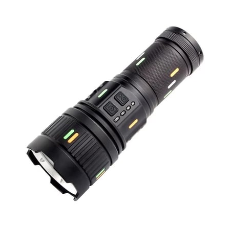 F.B.I Pro F-3001 Alüminyum Tg Led Güç Göstergeli Type-C Şarjlı El Feneri 100 W