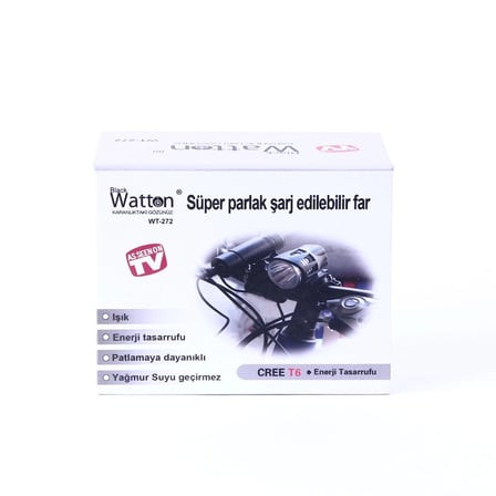 Black Wt-272-Profesyonel Bisiklet Lambası