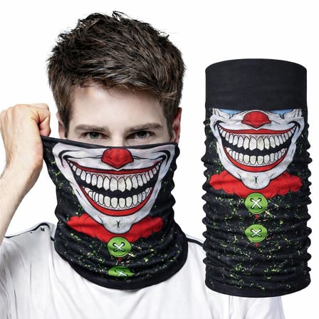 Joker Yüz Baskılı Baf Bandana - Çok Amaçlı Boyunluk Bandana 2 No