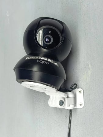 Duvar Montaj Aparatı – Tp-Link Tapo 2K Wifi Güvenlik Kamerası C200 / C210 / C211 Uyumlu (Kamera Dahi