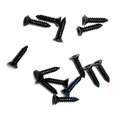 Klips, Menteşe, Ayak, Ağaç, Sunta Vidası 2,2X9,5Mm - Siyah 100 Adet