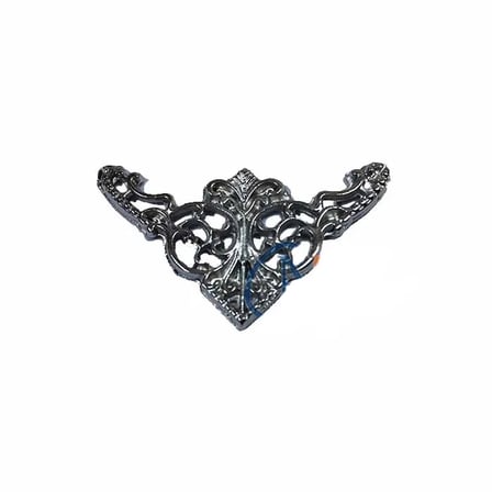 Dekoratif Köşe Süsü, Köşelik - Küçük, 19X34Mm, Nikel, 100 Adet
