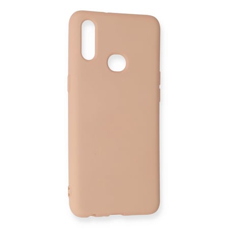 Newface Samsung Galaxy A10S Kılıf Nano İçi Kadife Silikon - Pudra
